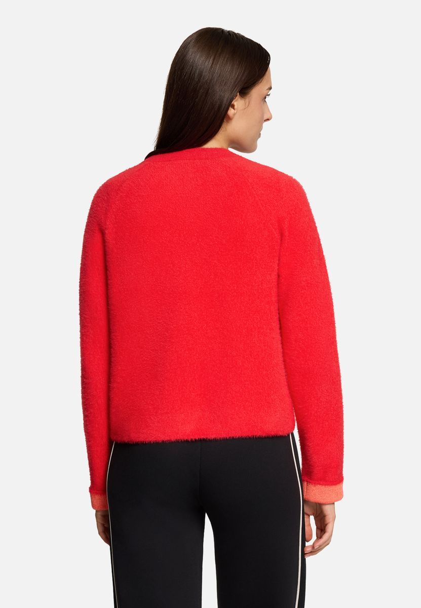 Lässige Strickjacke mit Reißverschluss