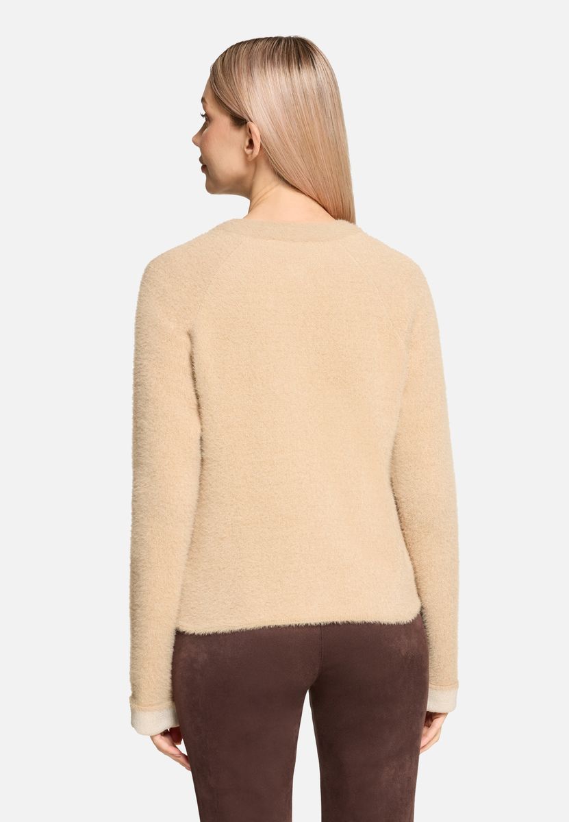 Lässige Strickjacke mit Reißverschluss