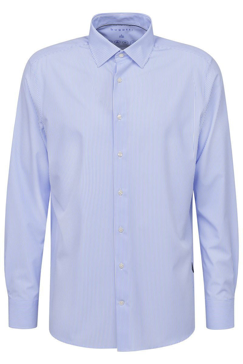 Hellblaues gestreiftes Performance-Hemd