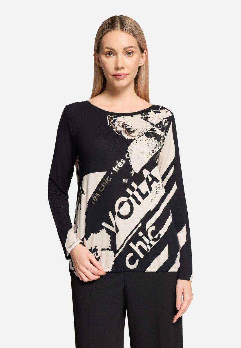 Langarmshirt mit grafischem Print