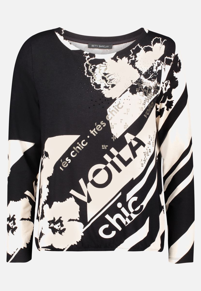 Langarmshirt mit grafischem Print