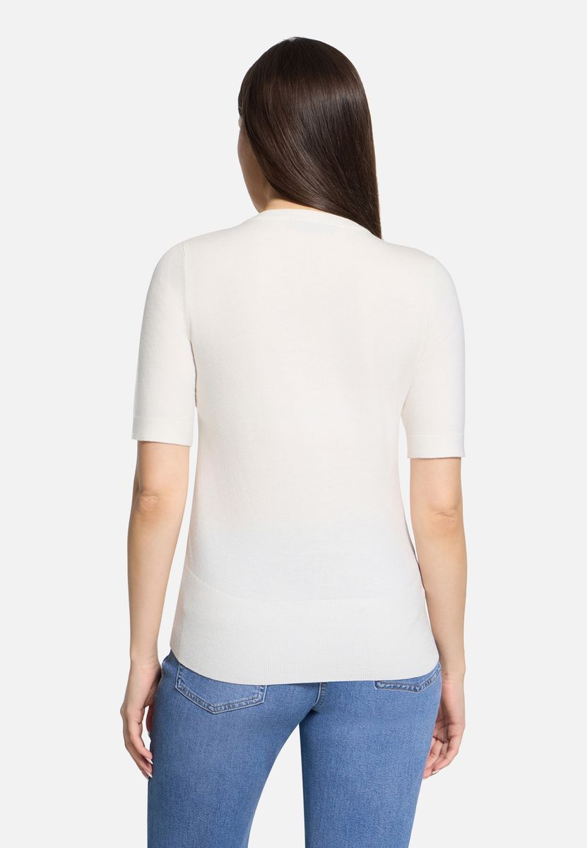 Klassisches Kurzarm Strickoberteil