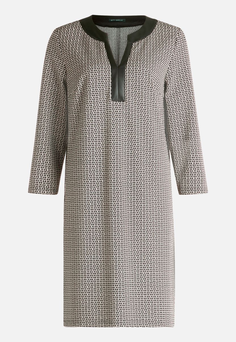 Jersey-Kleid mit geometrischem Muster
