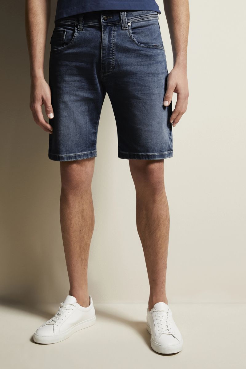 Mittelblaue Denim Bermuda Shorts