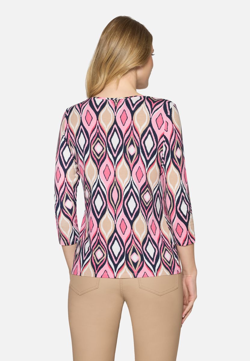 Kurzarmshirt mit Blumenmuster