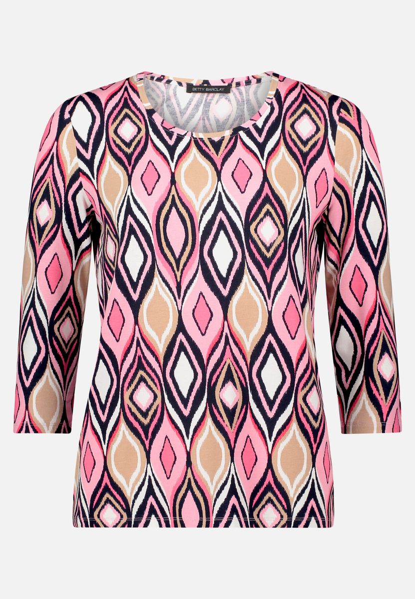 Kurzarmshirt mit Blumenmuster