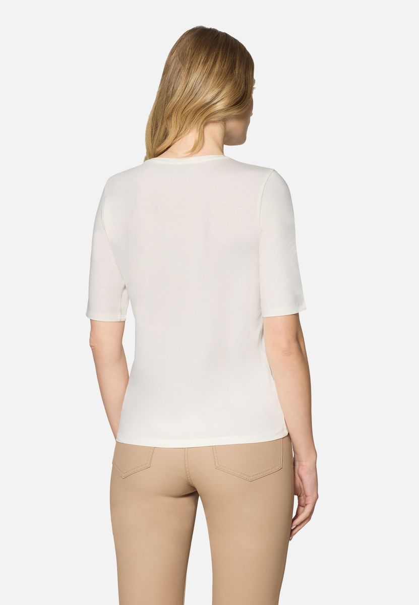 T-Shirt mit Grafikprint und Baumwollmischung