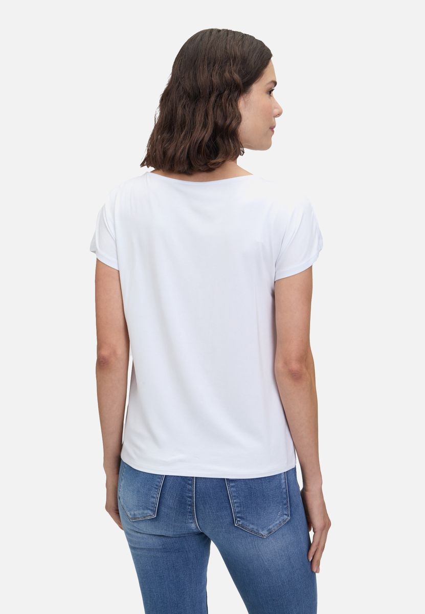 T-Shirt mit Grafikprint und Baumwollmischung