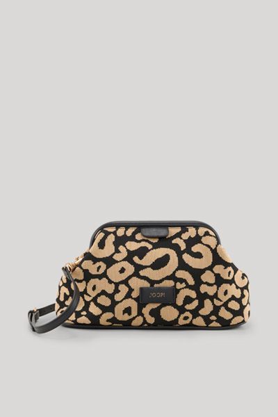 Joop! Notturno Alba Clutch Handtasche Schwarz Beige Animal Print