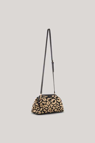 Joop! Notturno Alba Clutch Handtasche Schwarz Beige Animal Print