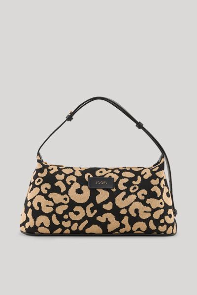 JOOP! Notturno Grace Schultertasche in Schwarz Beige Animalprint