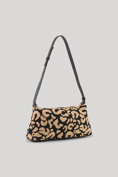 JOOP! Notturno Grace Schultertasche in Schwarz Beige Animalprint