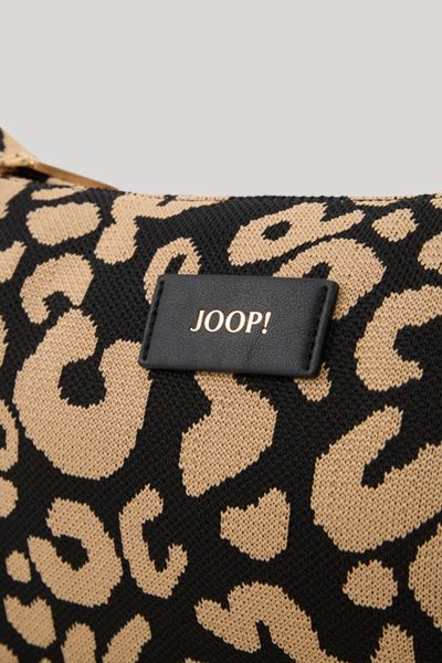 JOOP! Notturno Grace Schultertasche in Schwarz Beige Animalprint