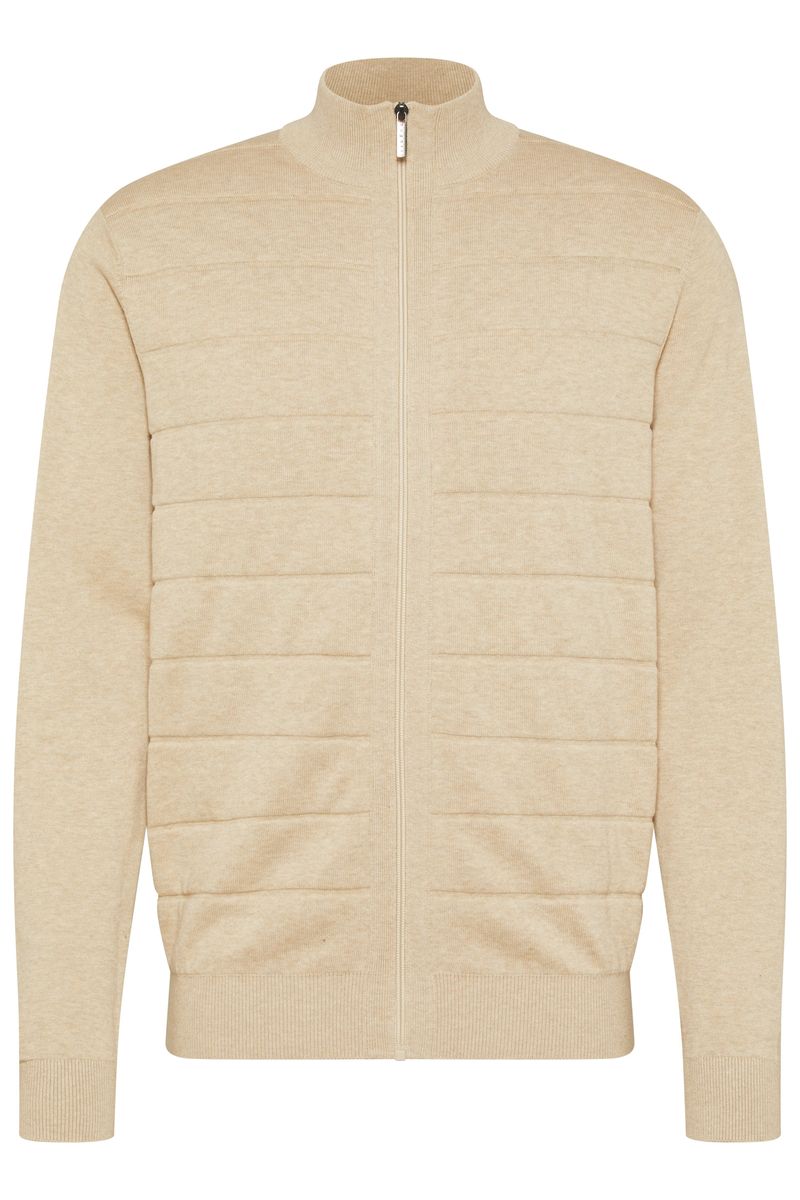 Strickjacke mit Reißverschluss und Struktur