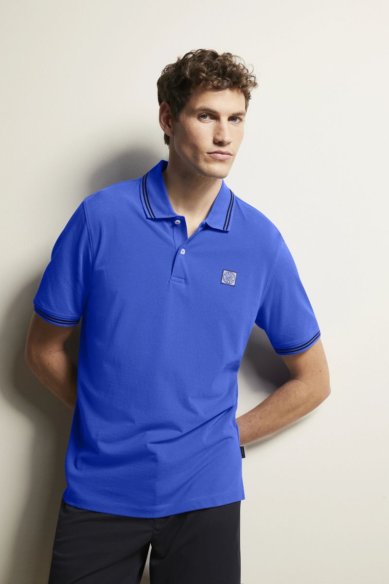 Klassisches Baumwoll-Polohemd mit Streifen