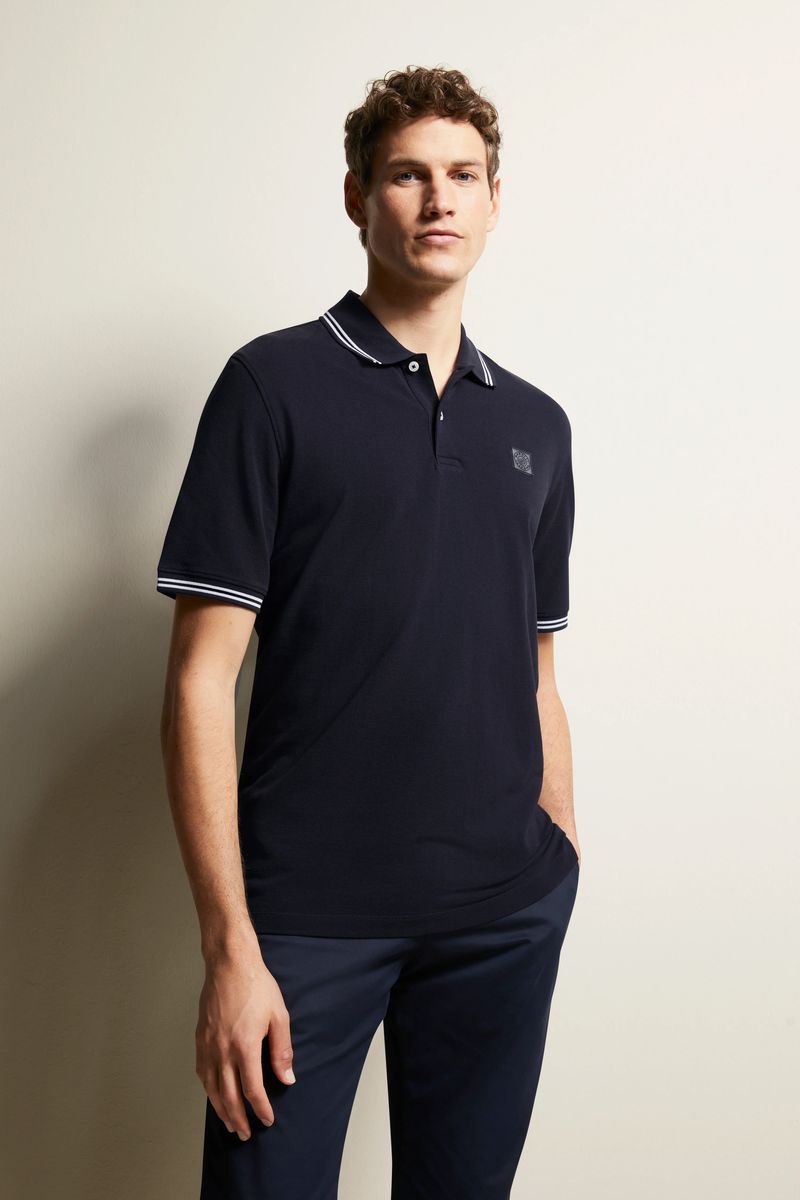 Klassisches Piqué-Baumwoll-Poloshirt