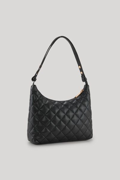 JOOP! Bellagio Joy Schwarze Gesteppte Hobo Bag aus Kunstleder