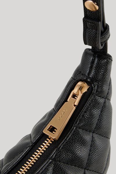 JOOP! Bellagio Joy Schwarze Gesteppte Hobo Bag aus Kunstleder