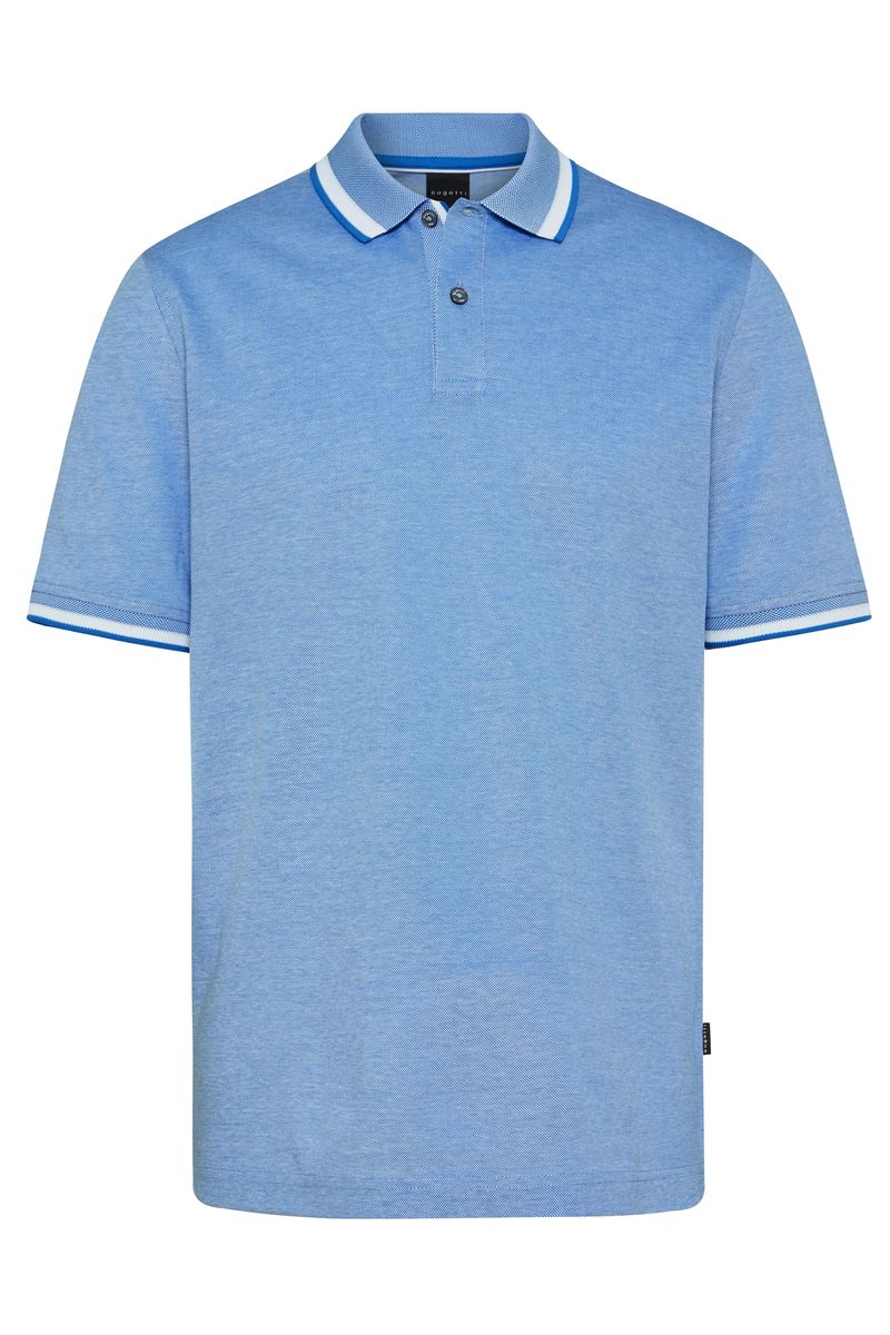 Klassisches zweifarbiges Piqué-Poloshirt