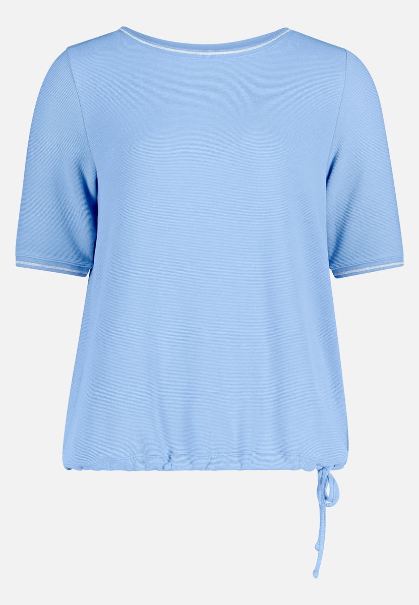 T-Shirt mit abstraktem Muster und Bindedetail