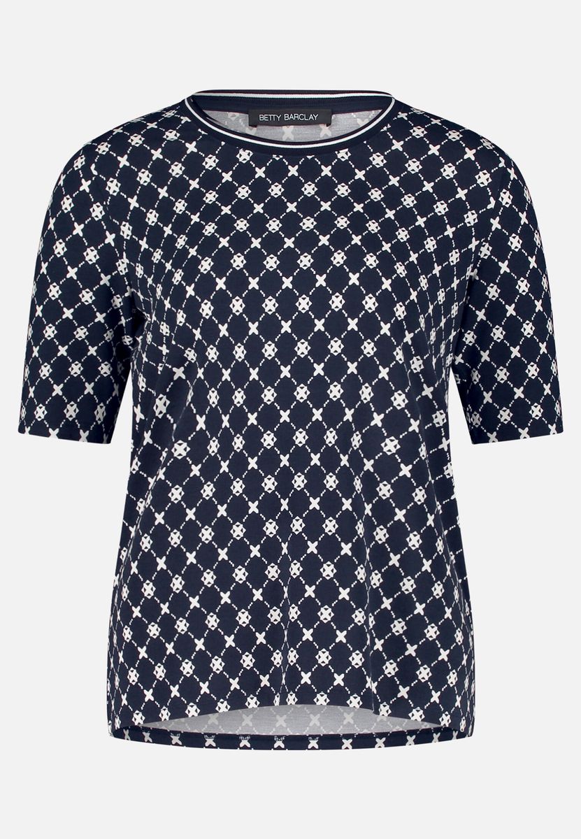 Basic Shirt mit Rippbündchen