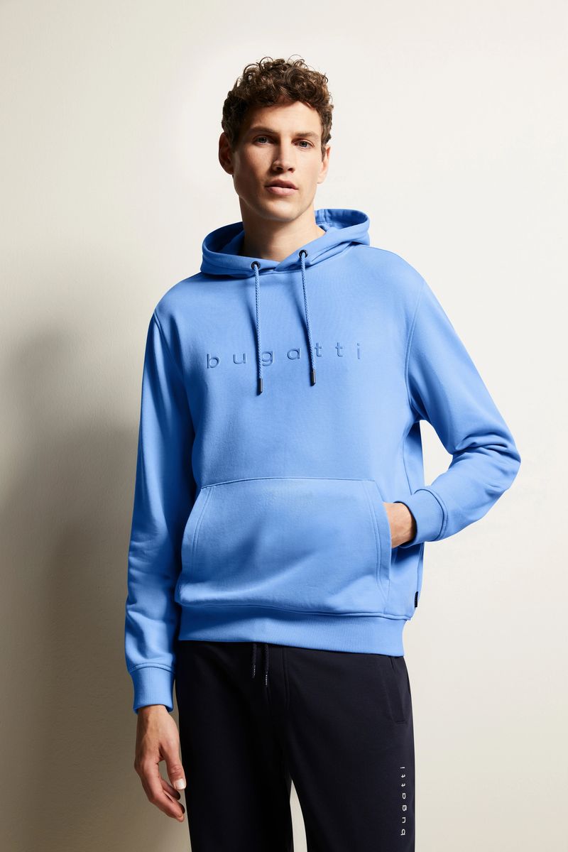 Lässiger Baumwoll-Hoodie mit geprägtem Logo