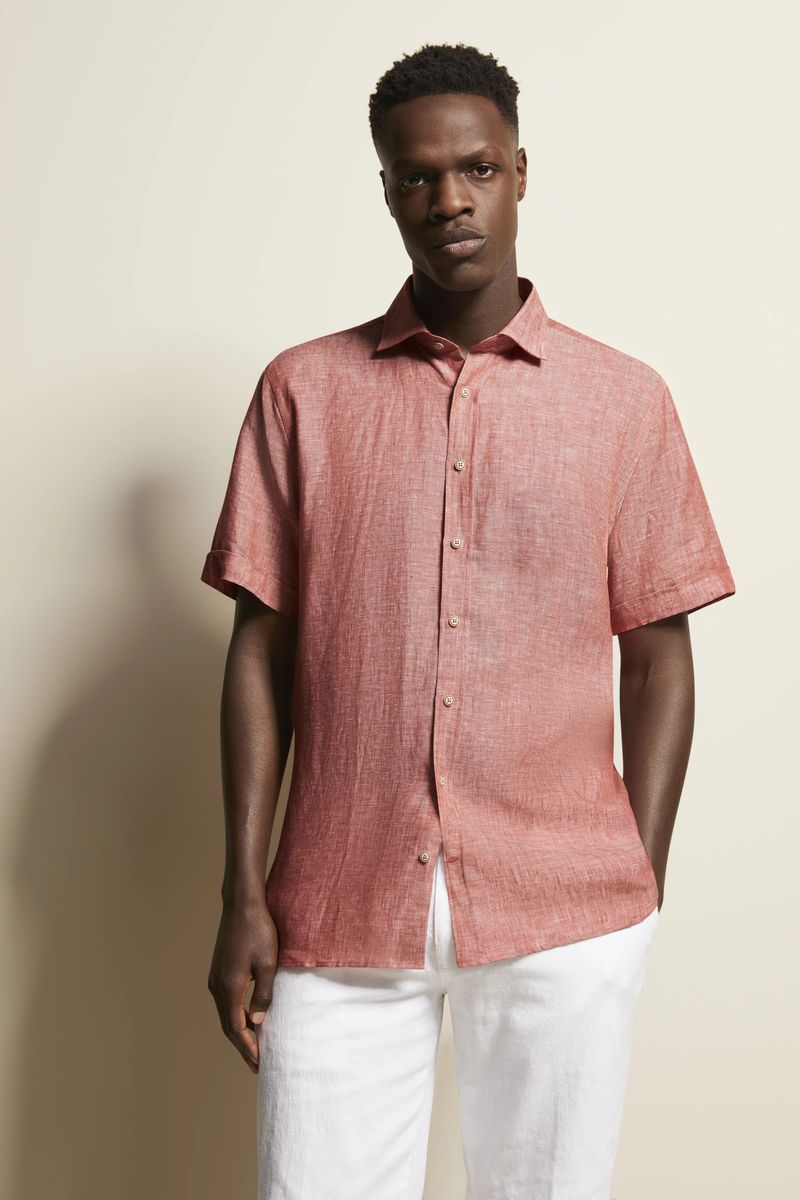Lässiges Kurzarmhemd aus Leinen