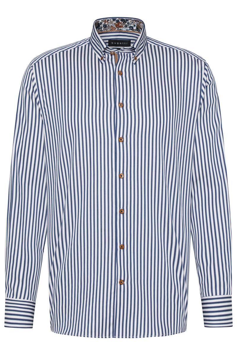 Gestreiftes Bio-Baumwoll-Knopfhemd