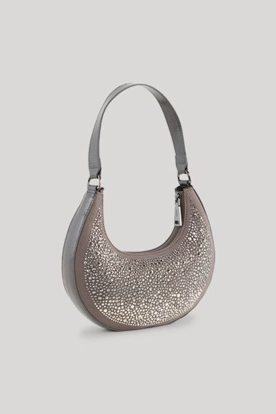 Joop! Gioiello Rixa Hobo Bag Taupe mit Strassverzierungen
