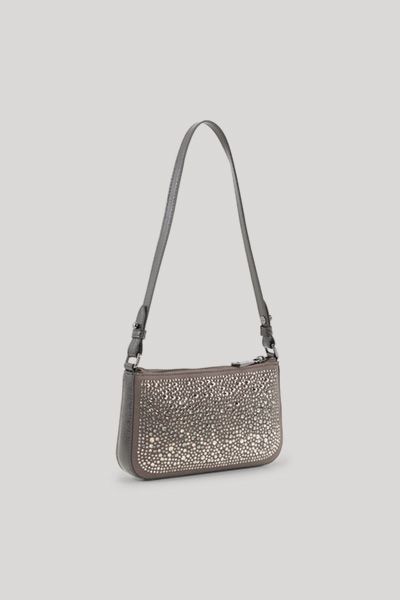 Joop! Gioiello Eunike Taupe Schultertasche mit Schmucksteinverzierungen