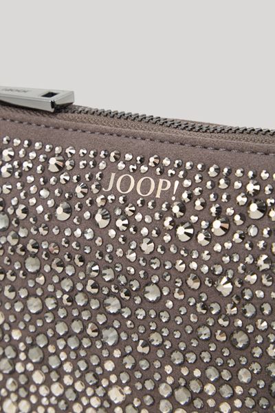 Joop! Gioiello Eunike Taupe Schultertasche mit Schmucksteinverzierungen