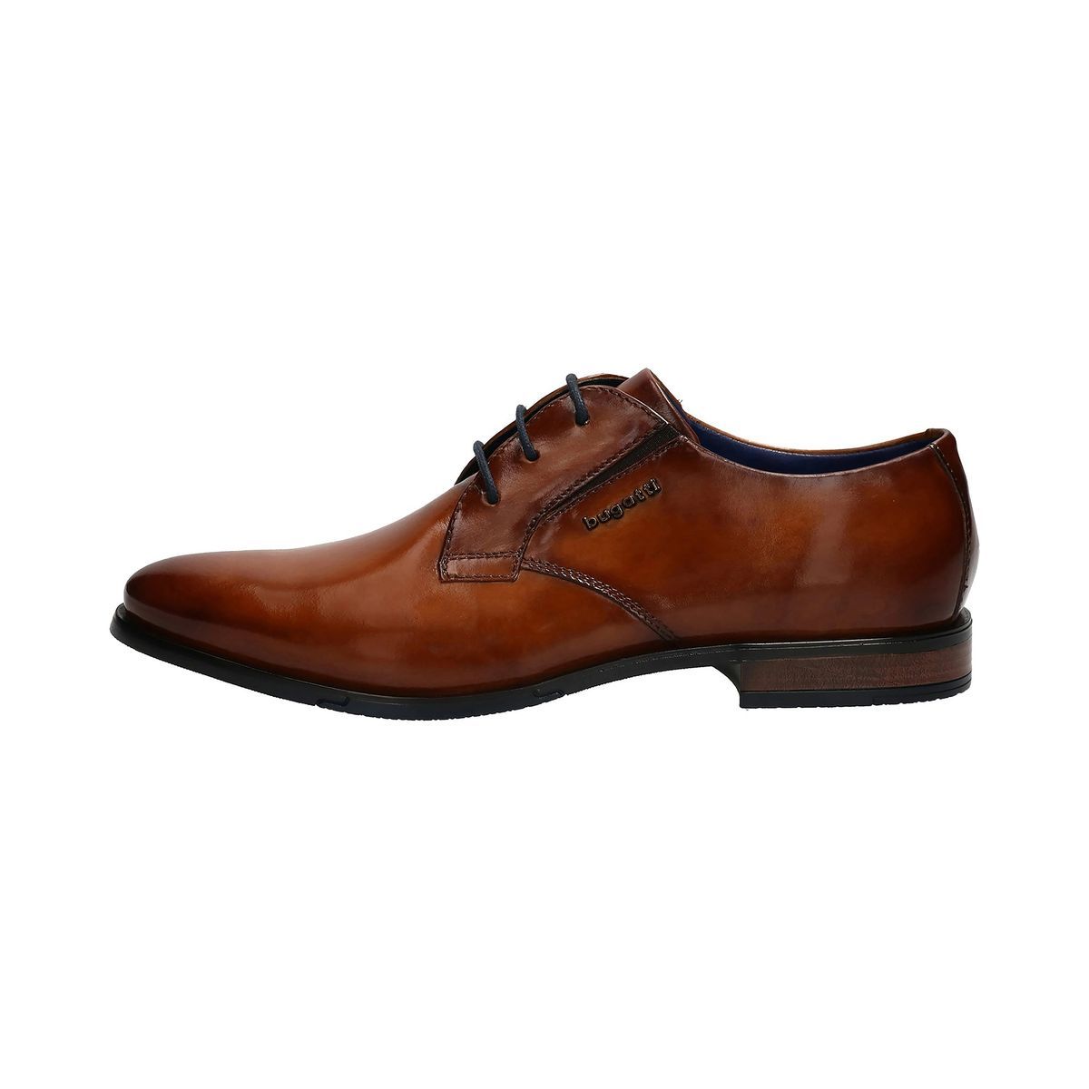 Klassische cognacfarbene Oxford-Schnürschuhe aus Leder