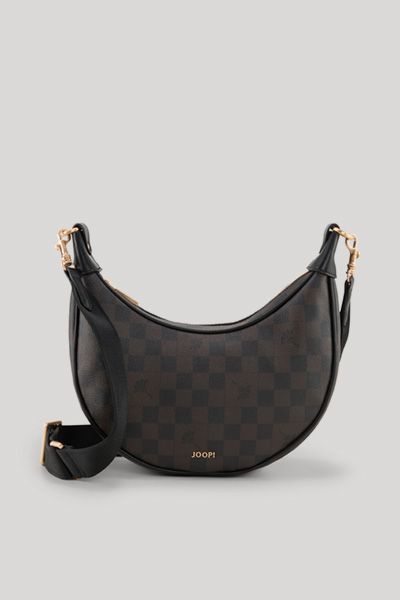 JOOP! Cortina Piazza Jennifer Schultertasche Dunkelbraun/Schwarz gemustert