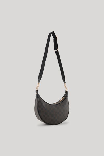 JOOP! Cortina Piazza Jennifer Schultertasche Dunkelbraun/Schwarz gemustert