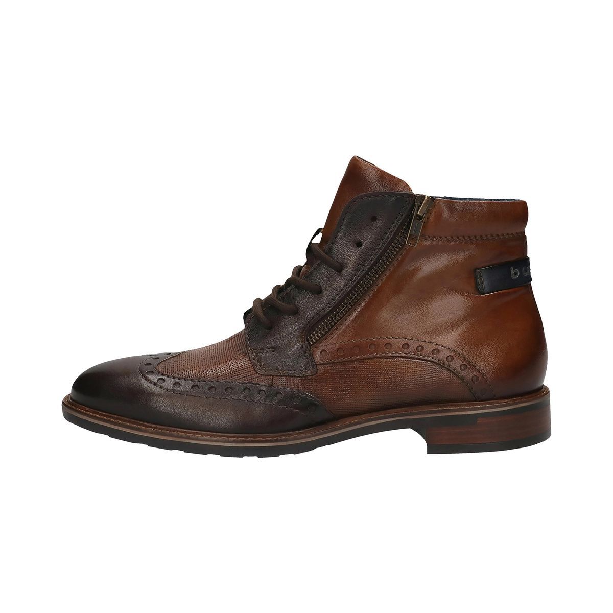 Elegante braune Brogue Stiefeletten