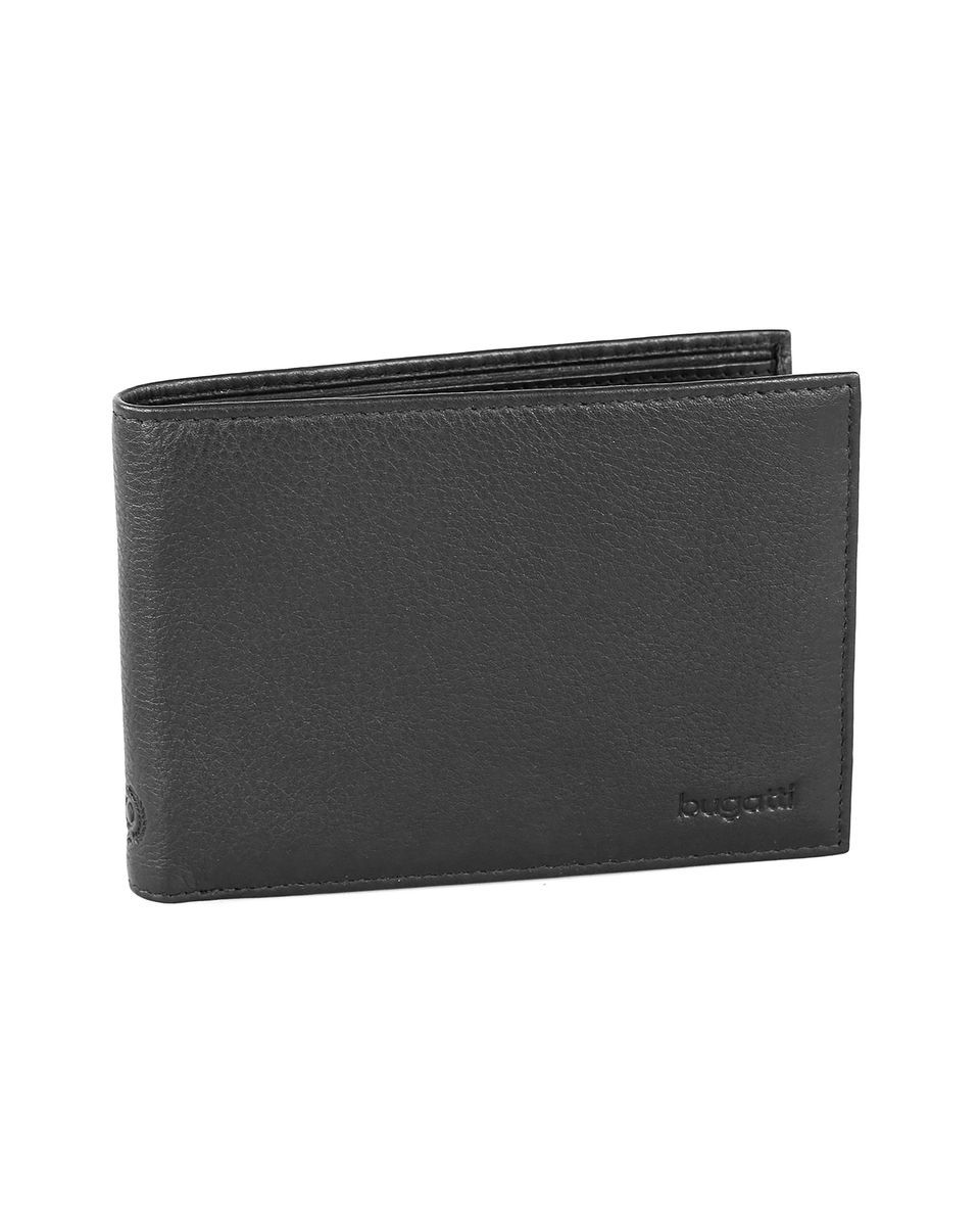 Minimalistische schwarze Leder-Geldbörse