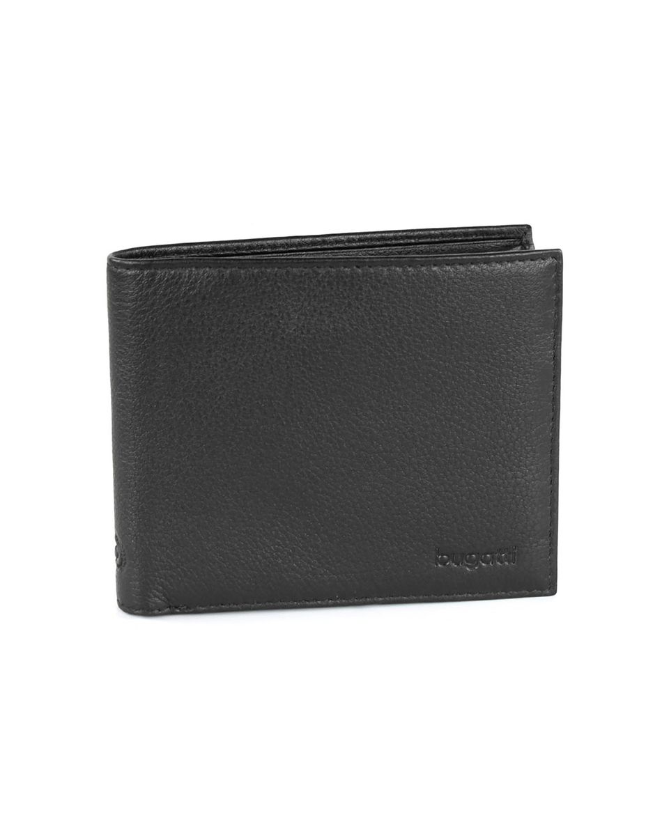 Klassische schwarze Leder-Geldbörse