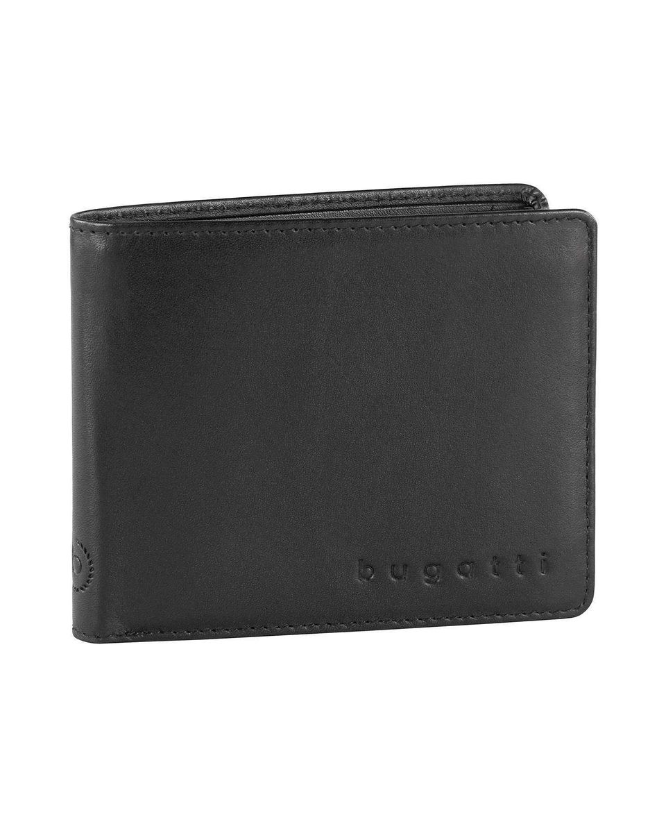 Klassische schwarze Leder-Geldbörse