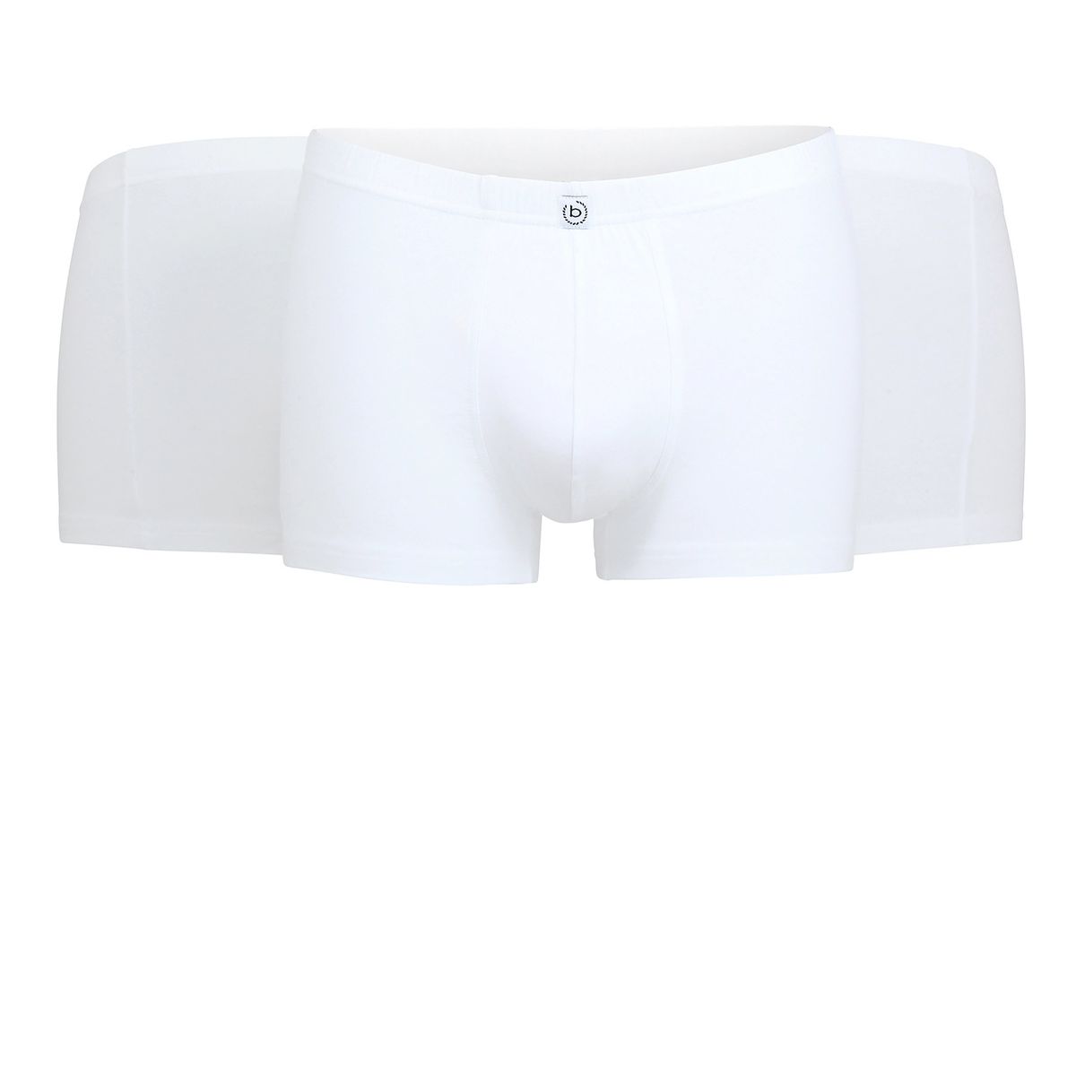 Weiße Baumwoll Stretch Boxershorts 3er-Pack