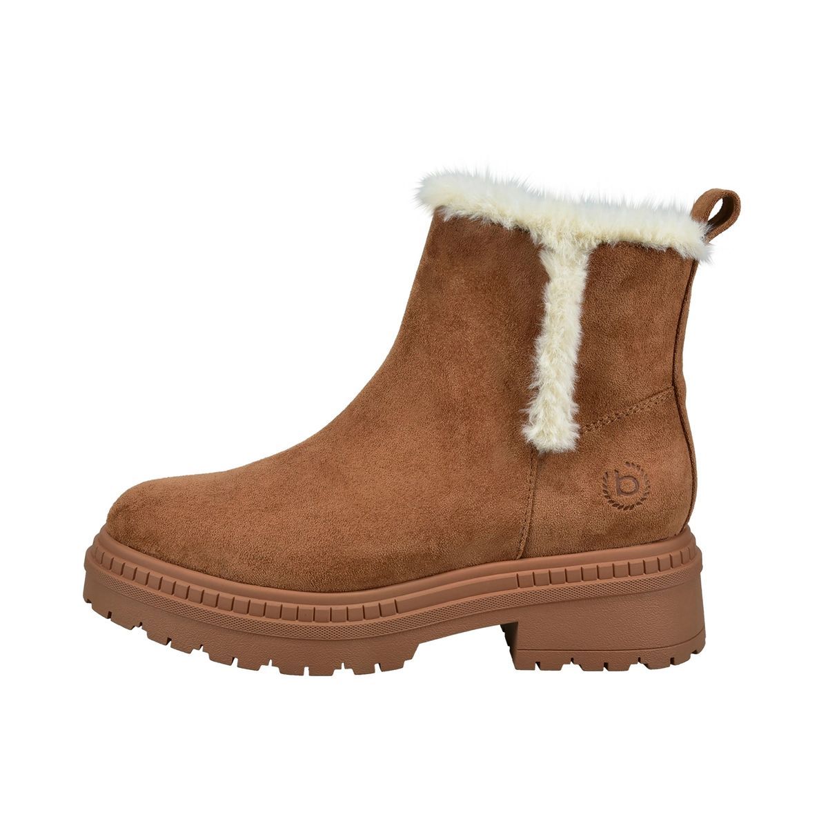 Bequeme Stiefelette mit Kunstfellbesatz