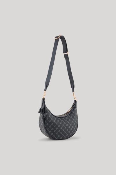 Joop! Cortina Jennifer Marineblaue Schultertasche Halbmond Monogramm