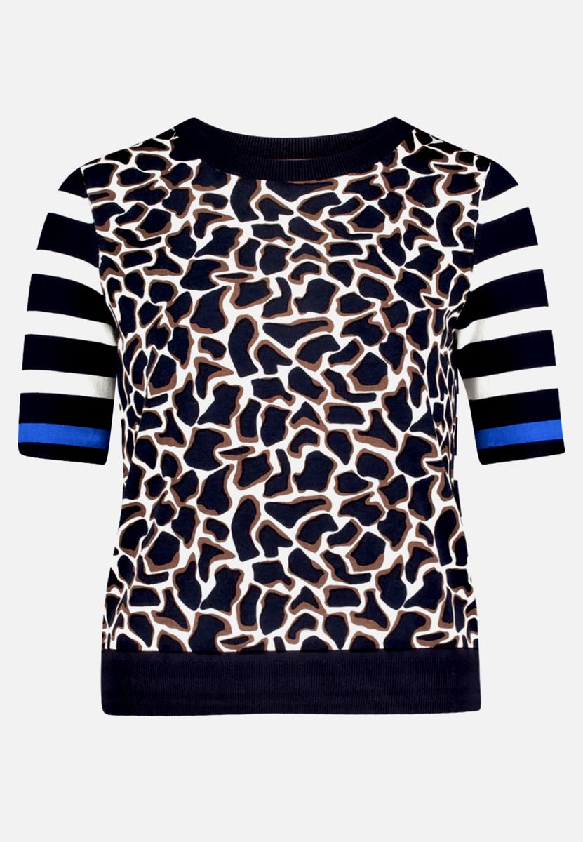 Strickpullover mit Aufdruck