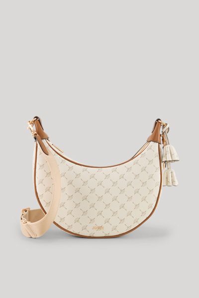 Joop! Cortina Jennifer off-white Schultertasche mit Signaturprint