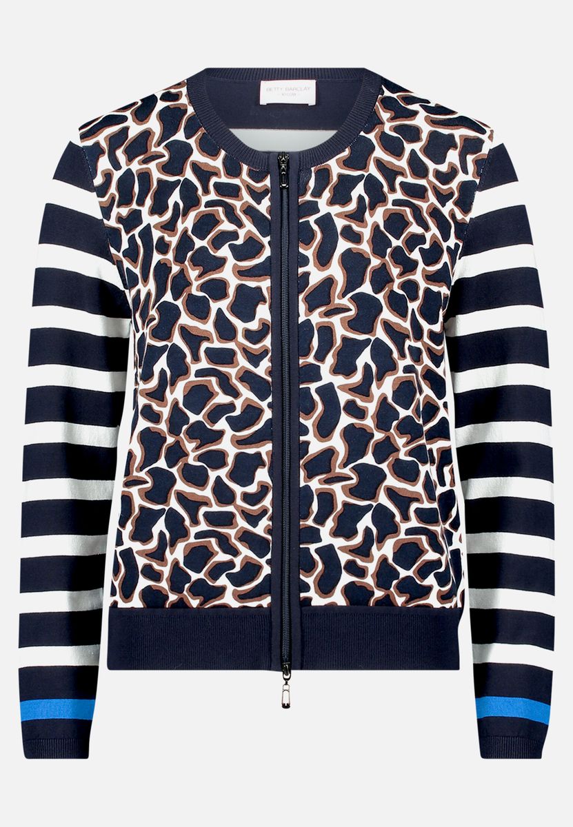 Strick-Cardigan mit Aufdruck