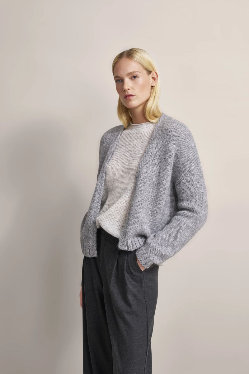 Lässige Strickjacke aus Alpaka-Mischung