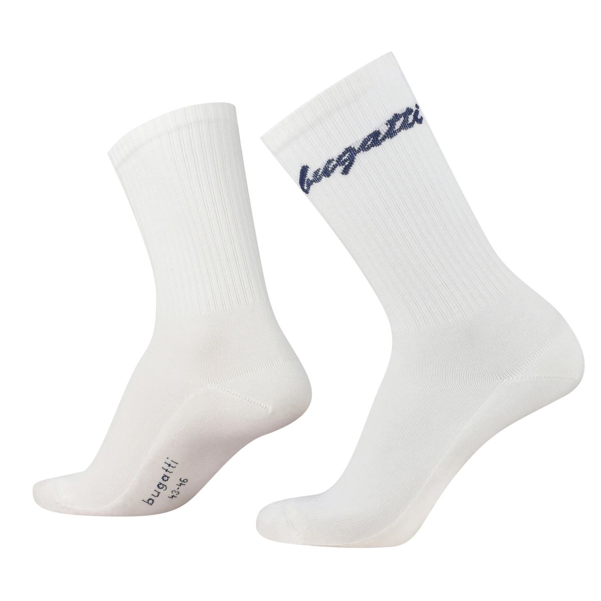 Retro Logo Gerippte Sportsocken 2er-Pack