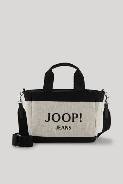 JOOP! Jeans Calduccio Tela Yvette Creme/Schwarz Tragetasche