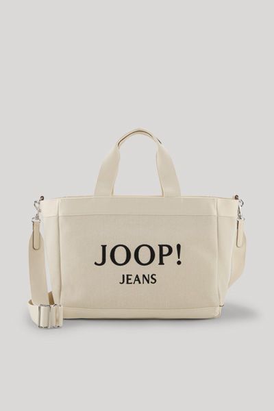 Joop! Jeans Calduccio Yvette Creme Canvas Tragetasche mit Riemen