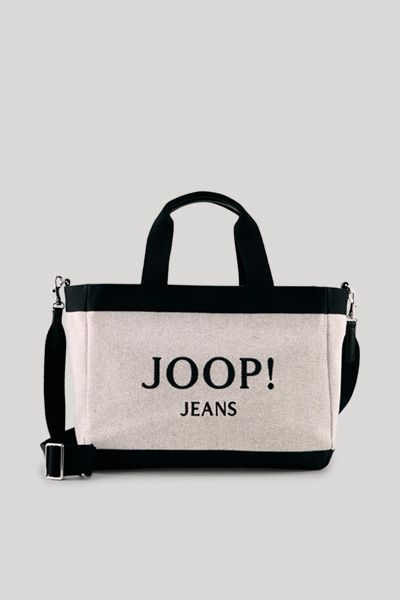 Joop! Jeans Calduccio Tela Yvette Creme/Schwarze Tragetasche