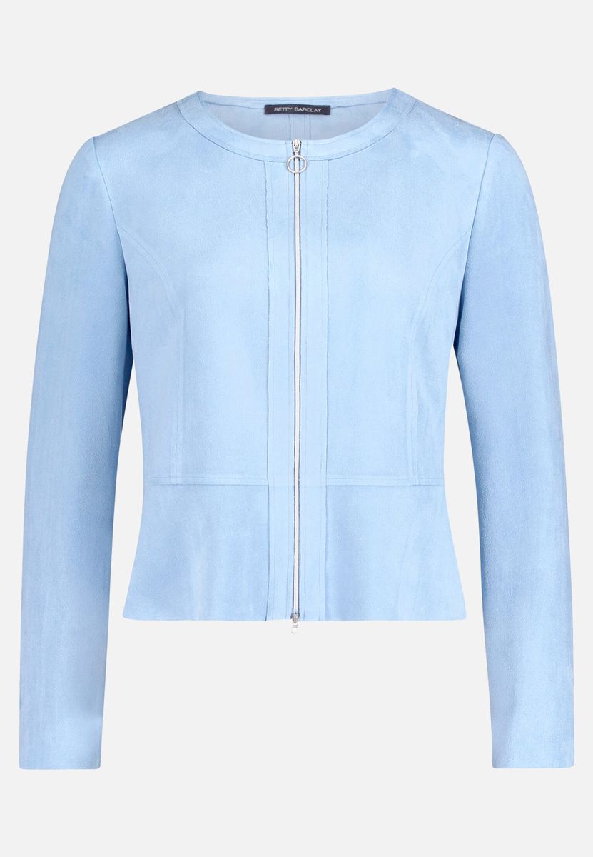 Elegante, figurbetonte Reißverschlussjacke